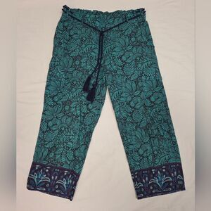 Sundance Vibrant Reef Cotton Cargo Pants Purple Aqua PS